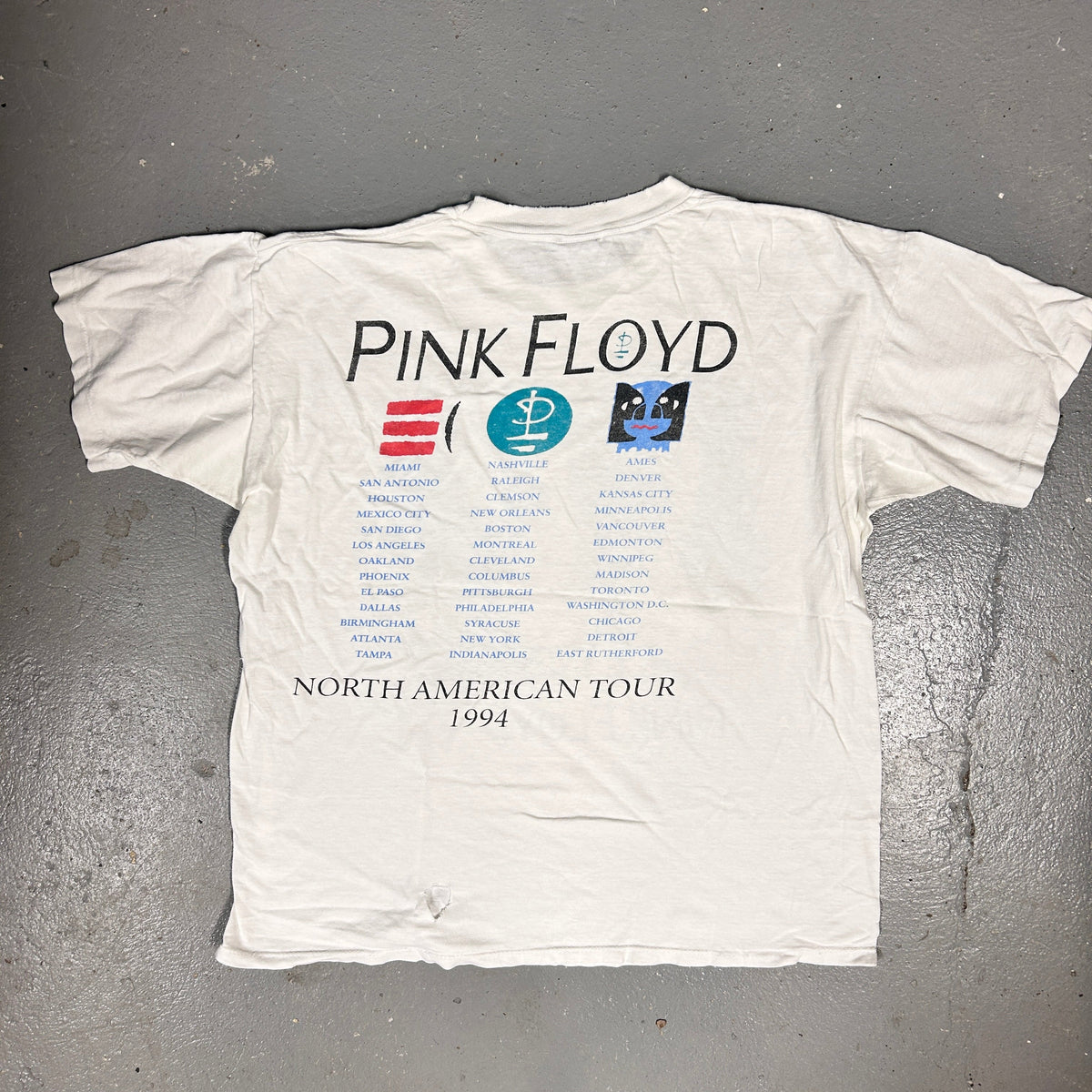 1994 Pink Floyd "Division Bell" Tour 90s Band T-Shirt