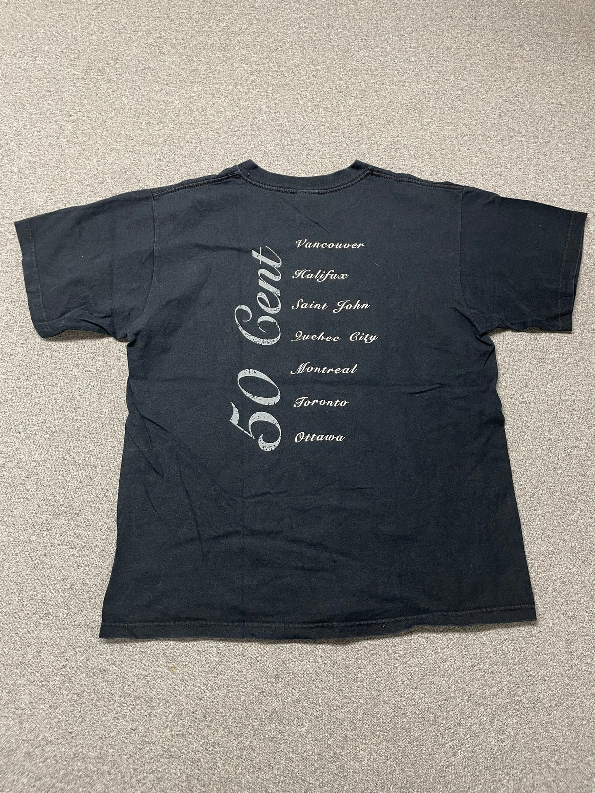 2000s G-Unit 50 Cent Canada Tour Rap T-Shirt