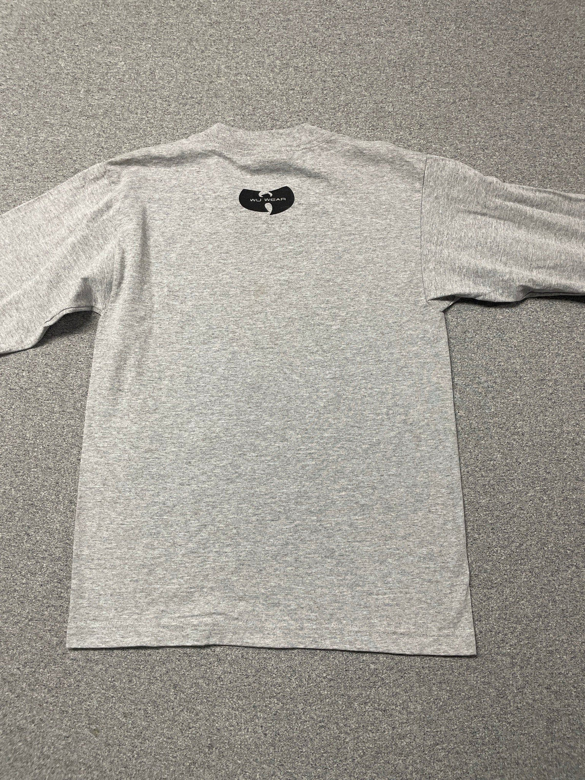 Vintage 1990s Wu Wear Long Sleeve Shirt Grey Pixel Graphic