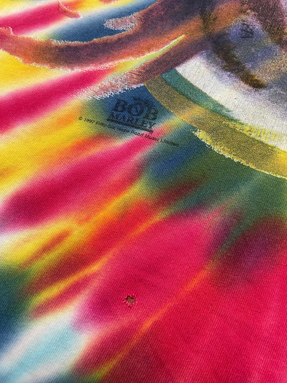 Vintage 90s Bob Marley "Kaya" Tie-Dye Graphic T-Shirt