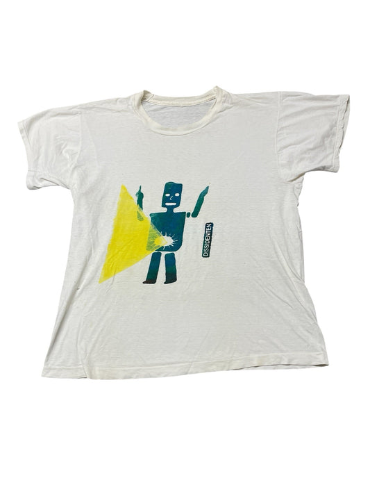 Vintage 80s Dissidenten Single Stitch Band T-Shirt