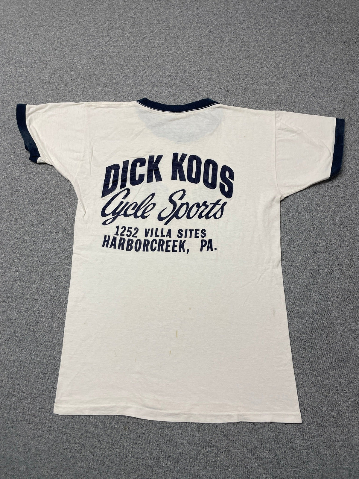 Vintage 1970s Suzuki Motorcycle Ringer T-Shirt