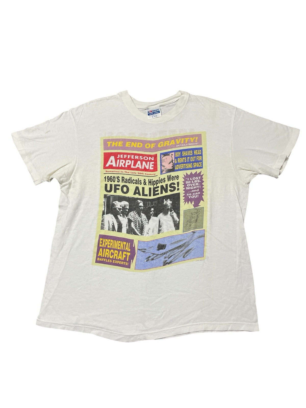 Vintage 1989 Jefferson Airplane 80s Band Tour T-Shirt