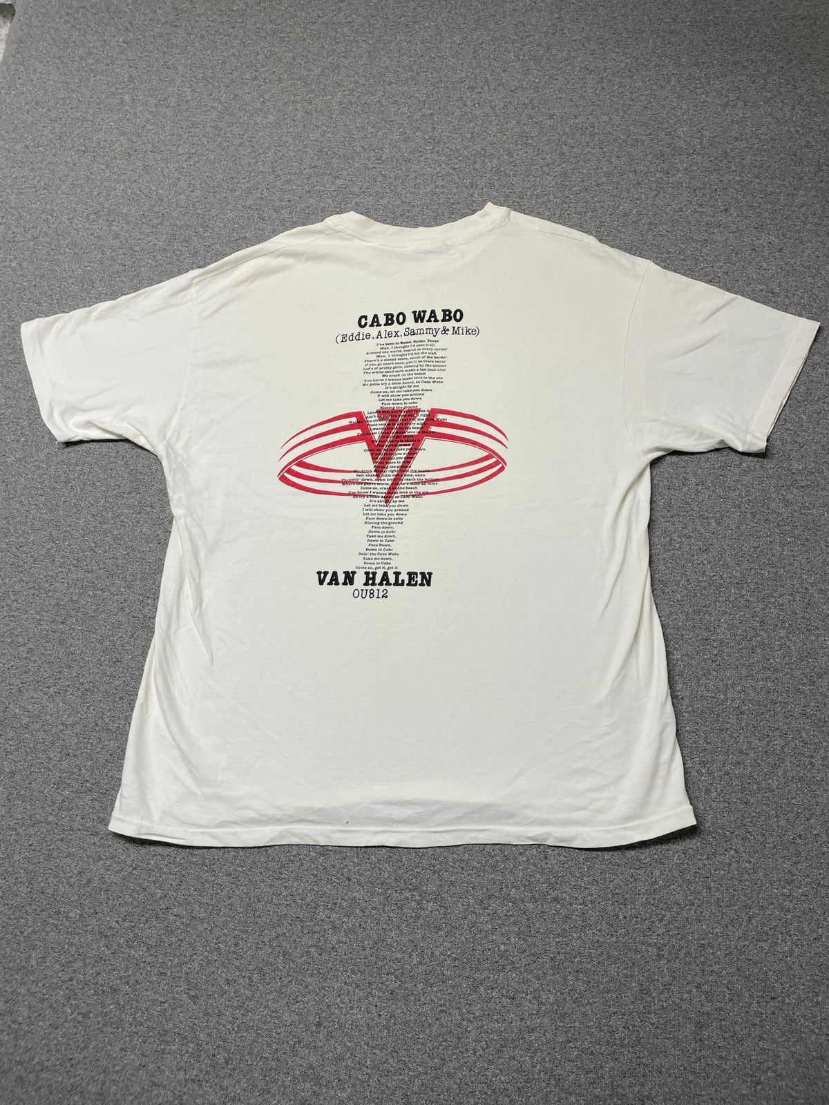 Vintage 1990s Cabo Wabo Van Halen Band T-Shirt