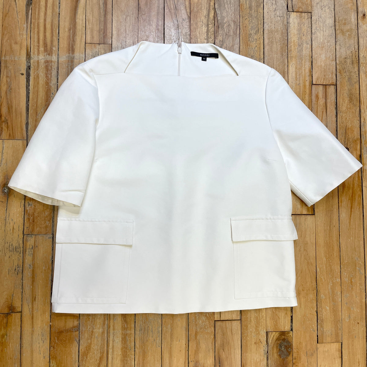 @Gucci Vintage Designer Boat Neck Structured Top Tops Public Butter 