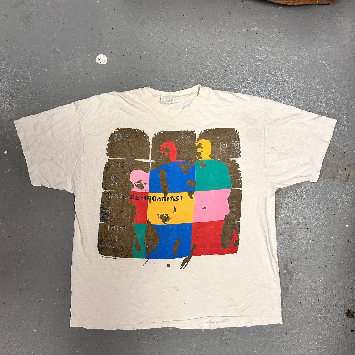 Vintage 90s U2 "Zoo TV" '92 Tour Band T-Shirt