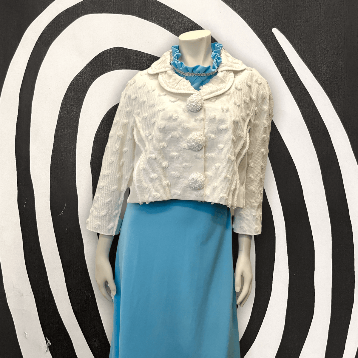 @Louis Vuitton Vintage Designer Flocked Cropped Jacket Tops Public Butter 
