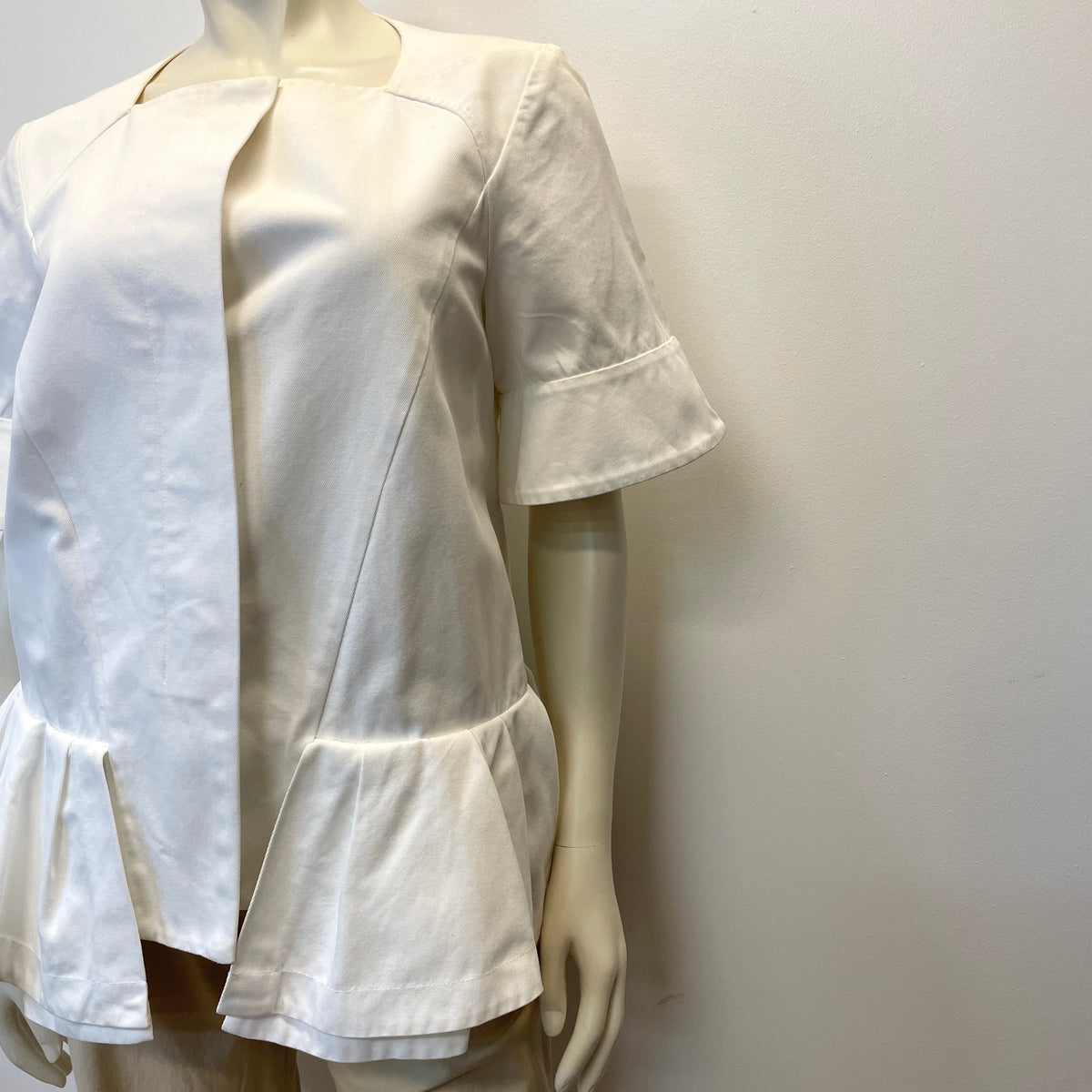 @Marni Vintage Designer Starchy Peplum Top Size Tops Public Butter 