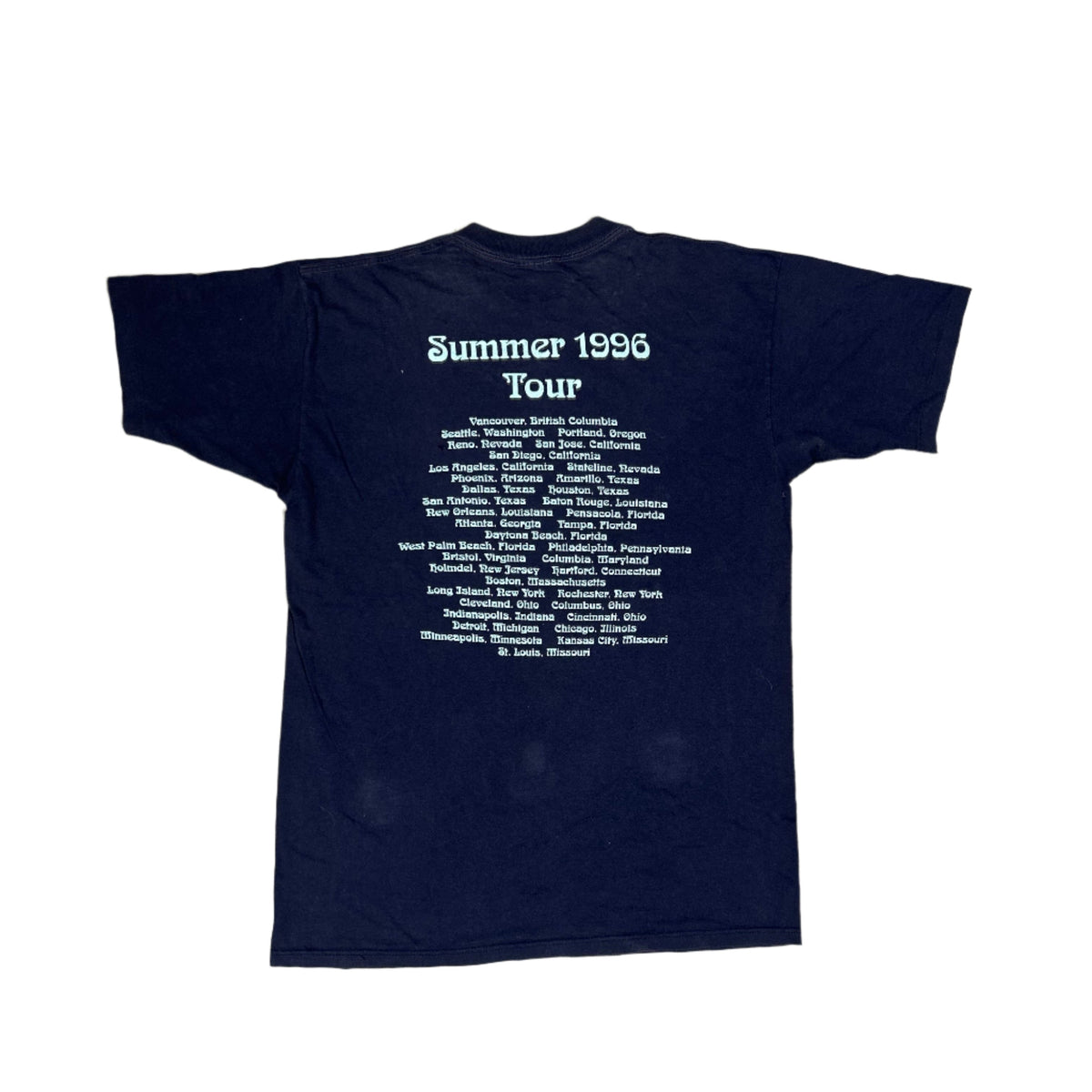 Vintage 90s The Moody Blues "Summer 1996 Tour" Single Stitch Band T-Shirt